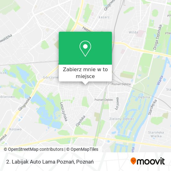 Mapa 2. Labijak Auto Lama Poznań