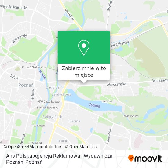Mapa Ans Polska Agencja Reklamowa i Wydawnicza Poznań