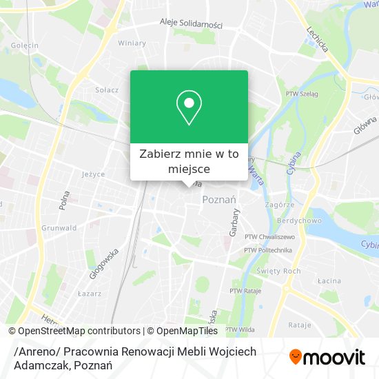 Mapa /Anreno/ Pracownia Renowacji Mebli Wojciech Adamczak