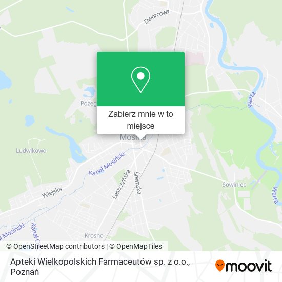 Mapa Apteki Wielkopolskich Farmaceutów sp. z o.o.