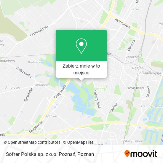 Mapa Sofrer Polska sp. z o.o. Poznań