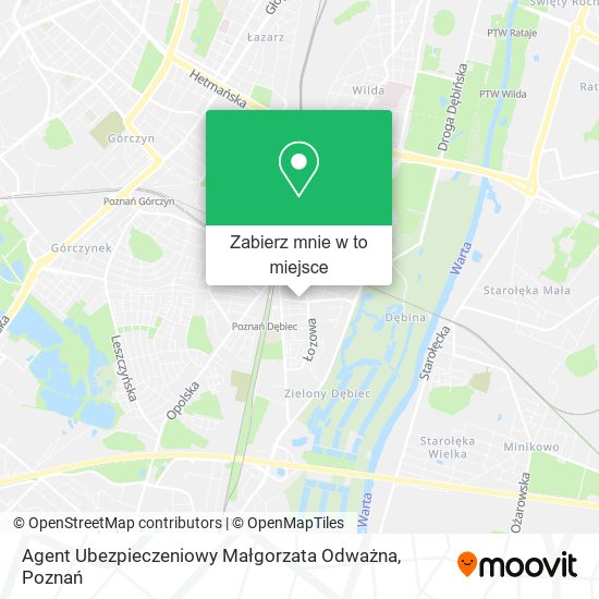 Mapa Agent Ubezpieczeniowy Małgorzata Odważna