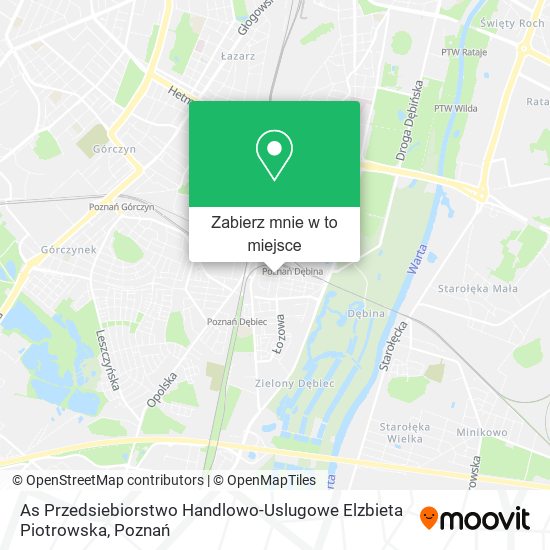 Mapa As Przedsiebiorstwo Handlowo-Uslugowe Elzbieta Piotrowska