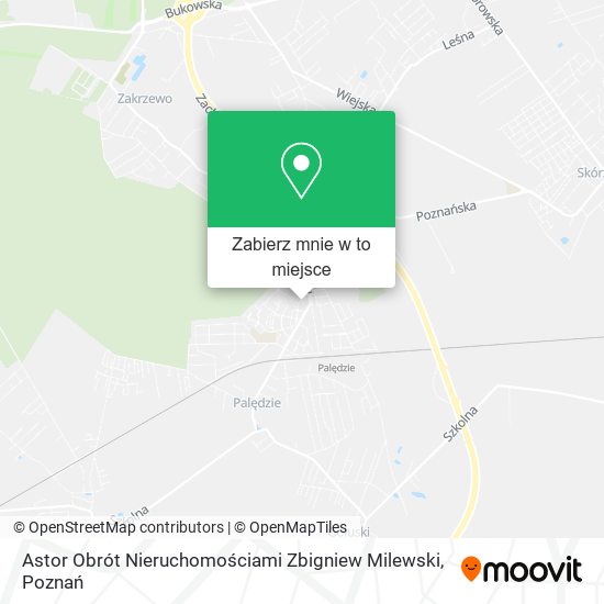 Mapa Astor Obrót Nieruchomościami Zbigniew Milewski