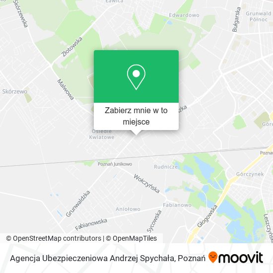 Mapa Agencja Ubezpieczeniowa Andrzej Spychała