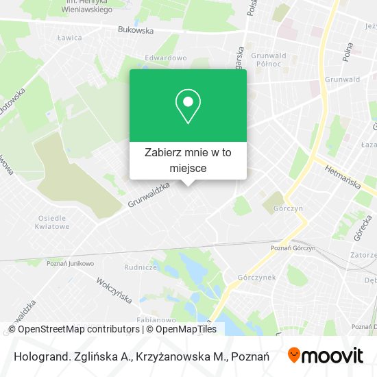 Mapa Hologrand. Zglińska A., Krzyżanowska M.