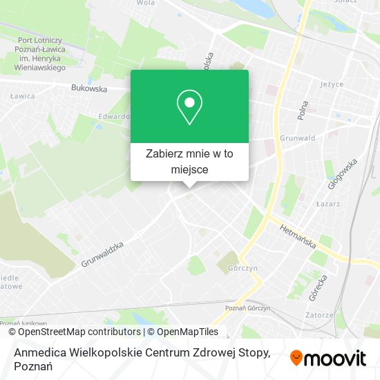 Mapa Anmedica Wielkopolskie Centrum Zdrowej Stopy