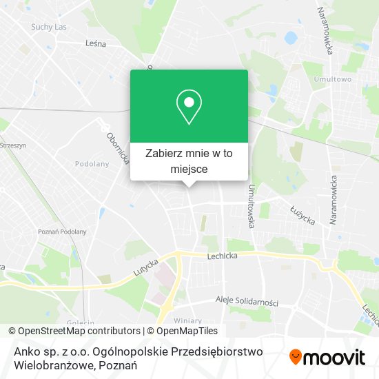 Mapa Anko sp. z o.o. Ogólnopolskie Przedsiębiorstwo Wielobranżowe