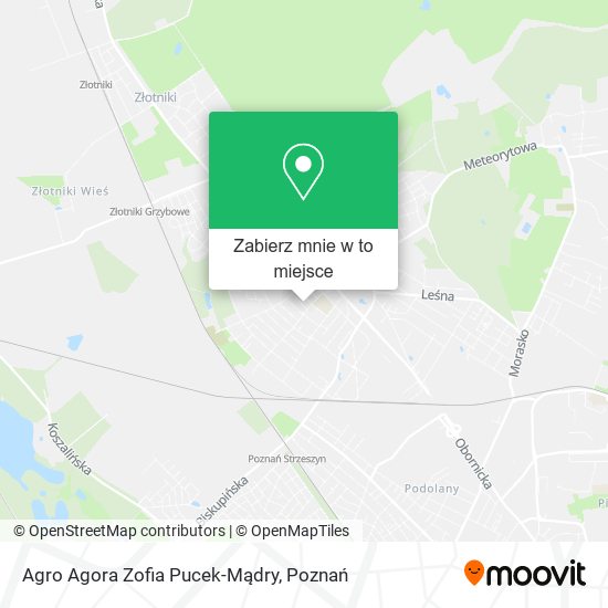 Mapa Agro Agora Zofia Pucek-Mądry