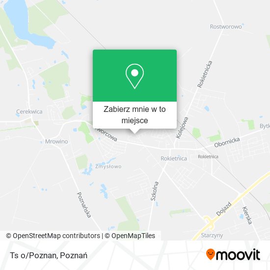 Mapa Ts o/Poznan