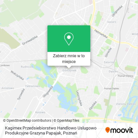Mapa Kagimex Przedsiebiorstwo Handlowo Uslugowo Produkcyjne Grazyna Papajak