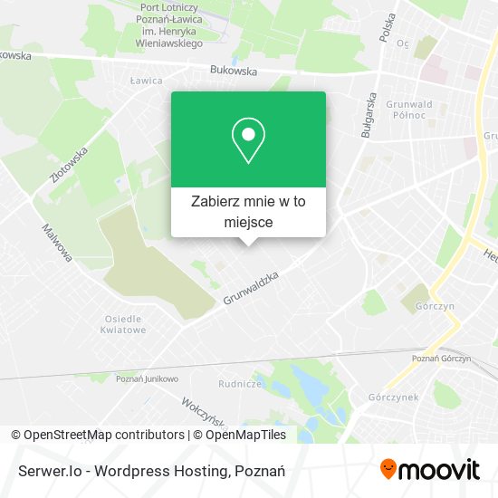 Mapa Serwer.Io - Wordpress Hosting