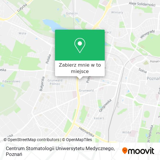 Centrum Stomatologii Uniwersytetu Medycznego w Poznań (Autobus lub Tramwaj): Przewodnik po transporcie publicznym?