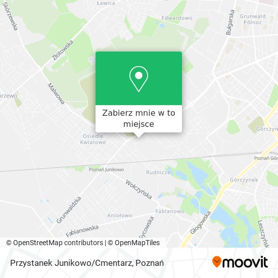 Mapa Przystanek Junikowo/Cmentarz
