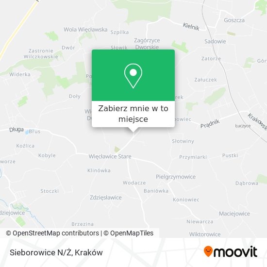 Mapa Sieborowice N/Ż