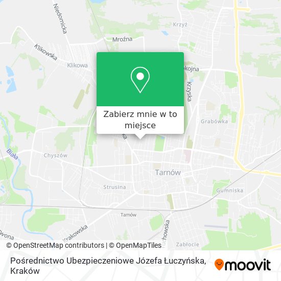 Mapa Pośrednictwo Ubezpieczeniowe Józefa Łuczyńska