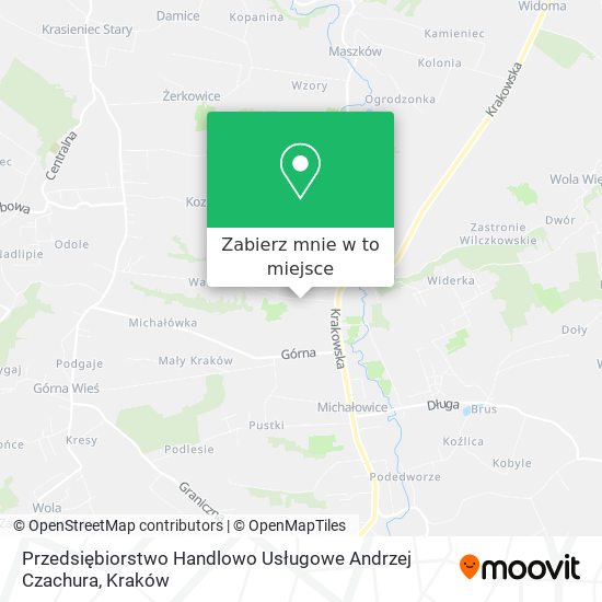 Mapa Przedsiębiorstwo Handlowo Usługowe Andrzej Czachura