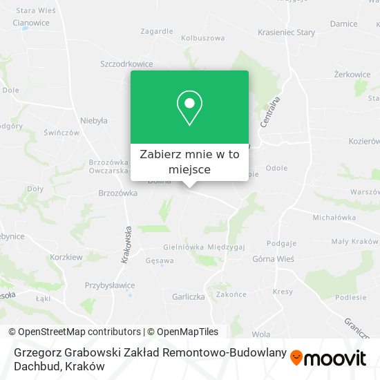 Mapa Grzegorz Grabowski Zakład Remontowo-Budowlany Dachbud
