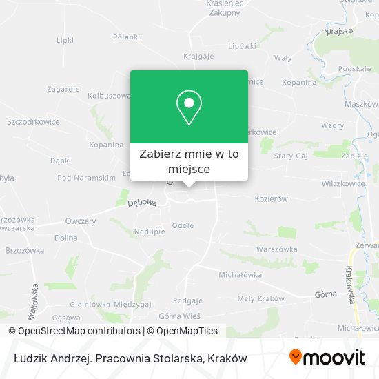 Mapa Łudzik Andrzej. Pracownia Stolarska