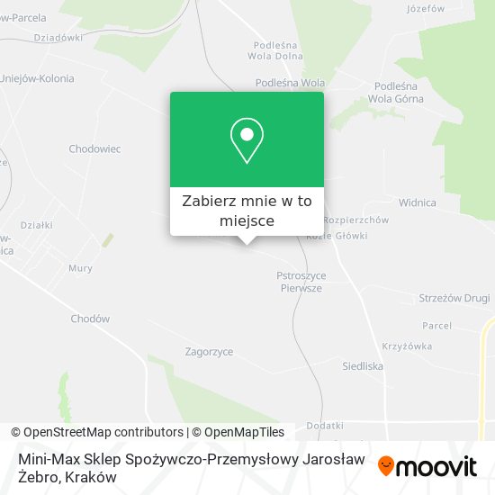 Mapa Mini-Max Sklep Spożywczo-Przemysłowy Jarosław Żebro