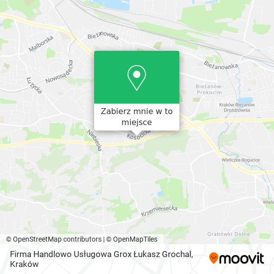 Mapa Firma Handlowo Usługowa Grox Łukasz Grochal