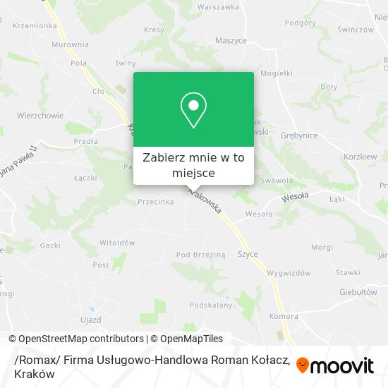 Mapa /Romax/ Firma Usługowo-Handlowa Roman Kołacz