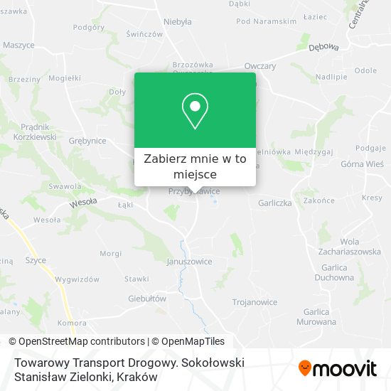Mapa Towarowy Transport Drogowy. Sokołowski Stanisław Zielonki