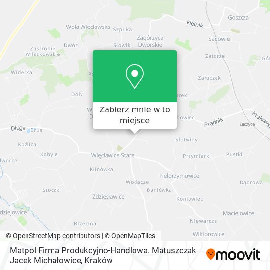 Mapa Matpol Firma Produkcyjno-Handlowa. Matuszczak Jacek Michałowice
