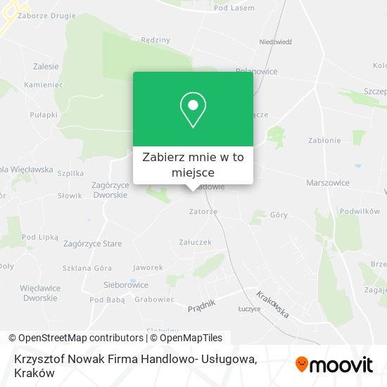 Mapa Krzysztof Nowak Firma Handlowo- Usługowa