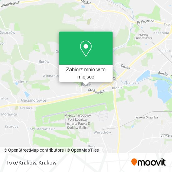 Mapa Ts o/Krakow