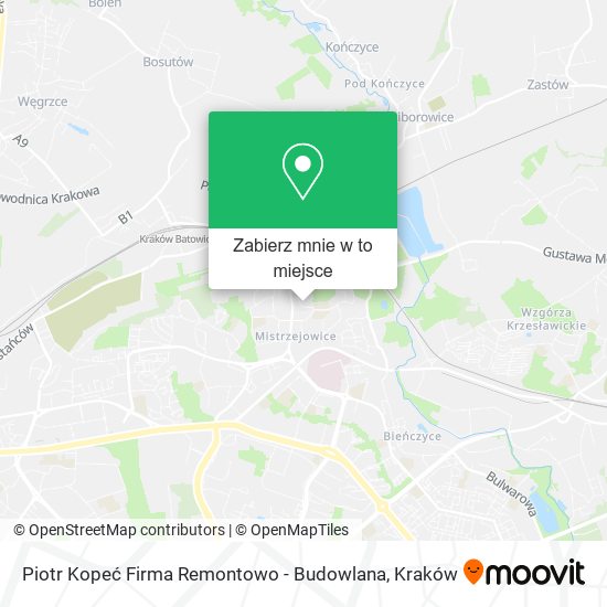 Mapa Piotr Kopeć Firma Remontowo - Budowlana