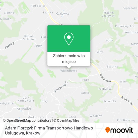Mapa Adam Florczyk Firma Transportowo Handlowo Usługowa
