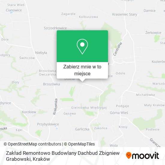 Mapa Zakład Remontowo Budowlany Dachbud Zbigniew Grabowski