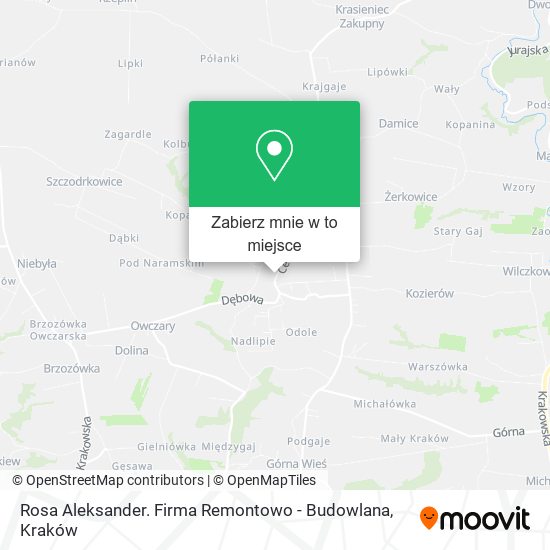 Mapa Rosa Aleksander. Firma Remontowo - Budowlana