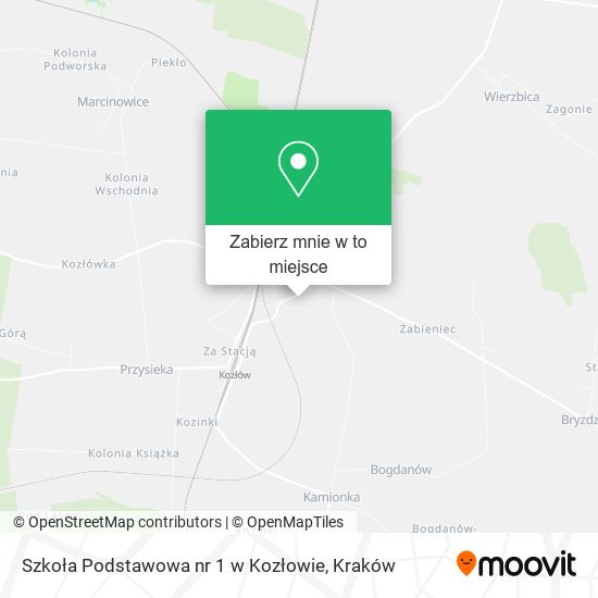 Mapa Szkoła Podstawowa nr 1 w Kozłowie