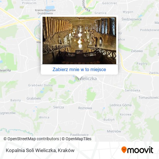 Mapa Kopalnia Soli Wieliczka