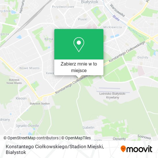 Mapa Konstantego Ciołkowskiego / Stadion Miejski
