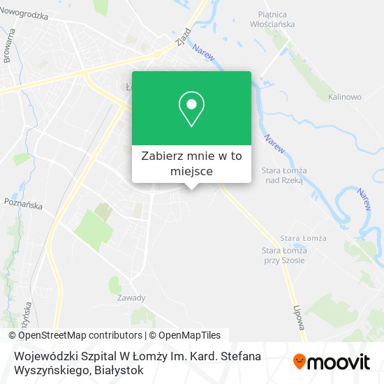 Mapa Wojewódzki Szpital W Łomży Im. Kard. Stefana Wyszyńskiego