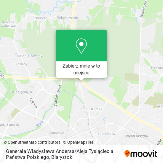 Mapa Generała Władysława Andersa / Aleja Tysiąclecia Państwa Polskiego