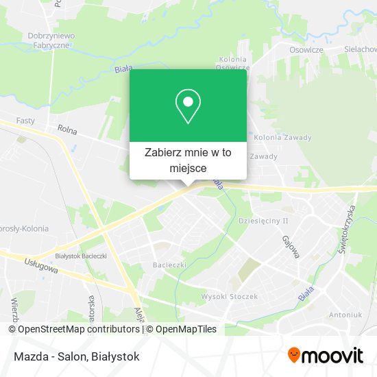 Mapa Mazda - Salon