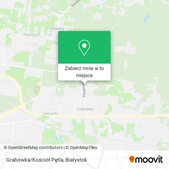 Mapa Grabówka/Kościół Pętla