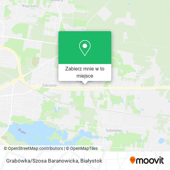 Mapa Grabówka/Szosa Baranowicka