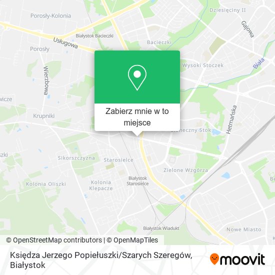 Mapa Księdza Jerzego Popiełuszki / Szarych Szeregów