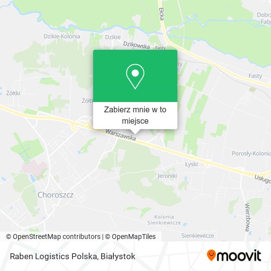 Mapa Raben Logistics Polska