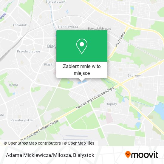 Mapa Adama Mickiewicza/Miłosza