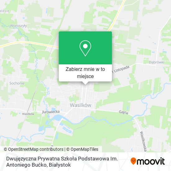 Mapa Dwujęzyczna Prywatna Szkoła Podstawowa Im. Antoniego Bućko