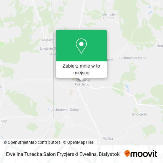 Mapa Ewelina Turecka Salon Fryzjerski Ewelina