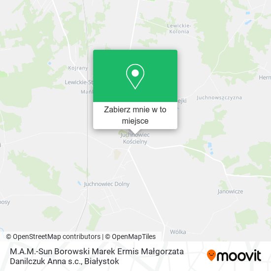 Mapa M.A.M.-Sun Borowski Marek Ermis Małgorzata Danilczuk Anna s.c.