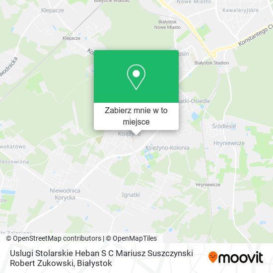 Mapa Uslugi Stolarskie Heban S C Mariusz Suszczynski Robert Zukowski