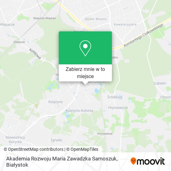 Mapa Akademia Rozwoju Maria Zawadzka Samoszuk